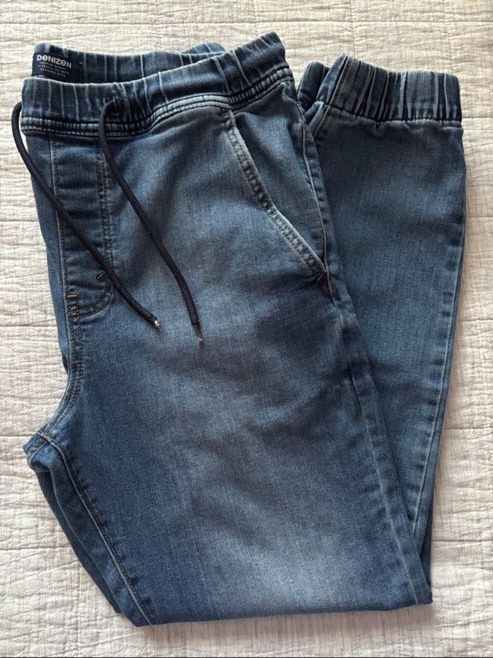 Denizen from Levi's Medium Blue Drawstring Denim Joggers